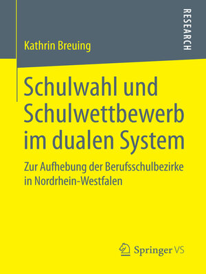 cover image of Schulwahl und Schulwettbewerb im dualen System